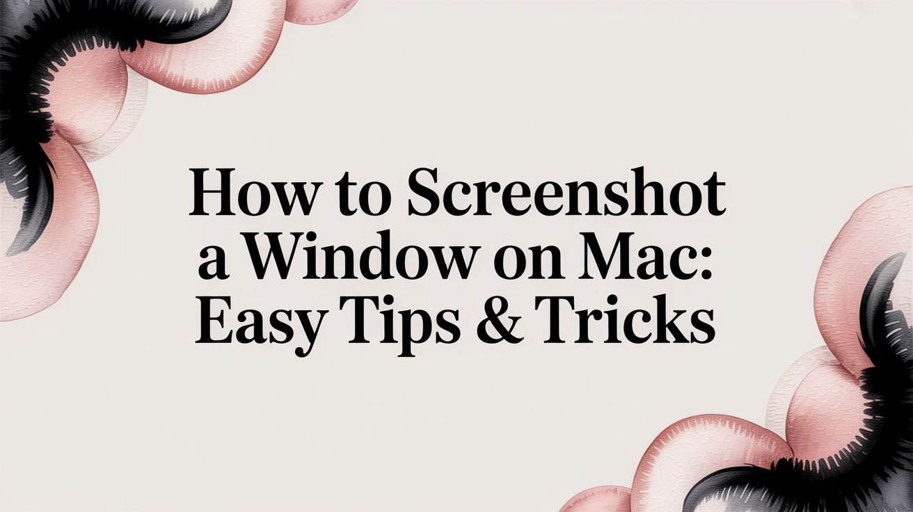 How to Screenshot a Window on Mac: Easy Tips & Tricks