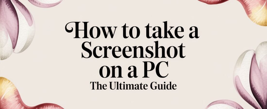 How to Take a Screenshot on a PC The Ultimate Guide