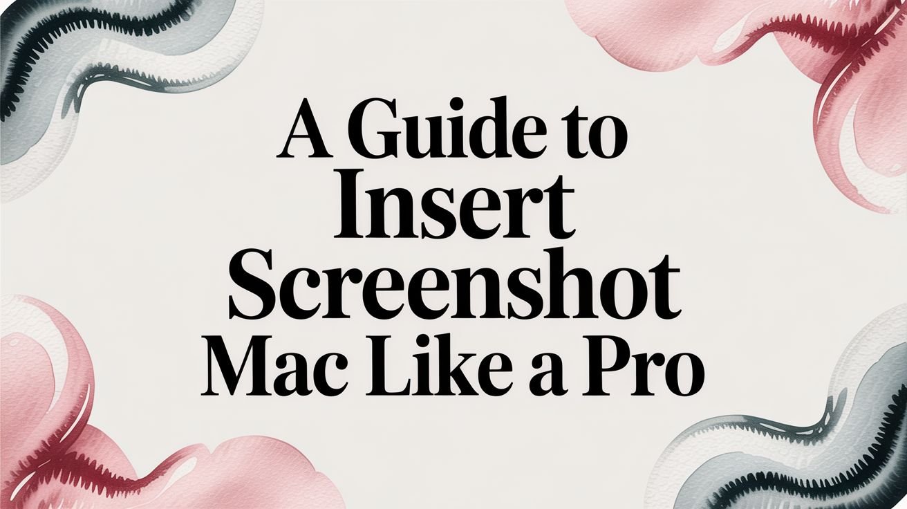 A Guide to Insert Screenshot Mac Like a Pro