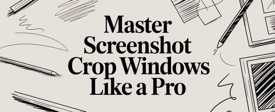 Master Screenshot Crop Windows Like a Pro