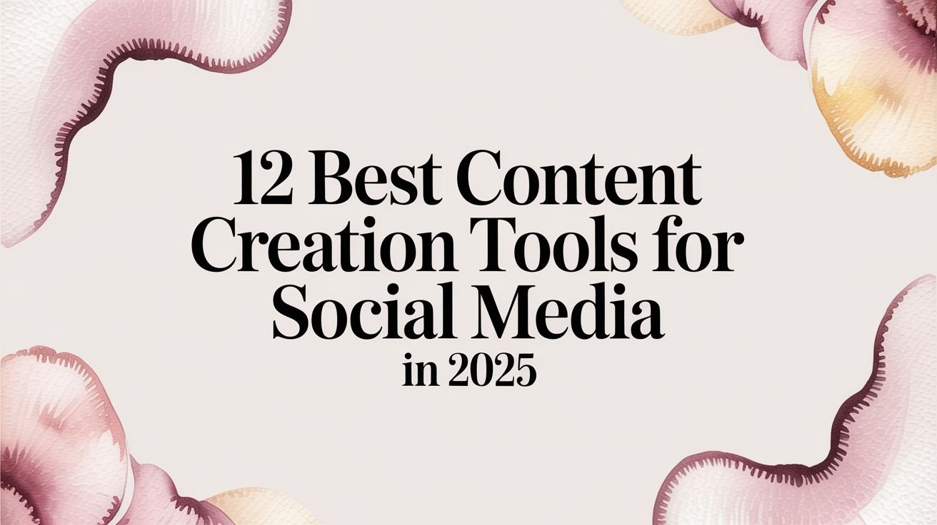 12 Best Content Creation Tools for Social Media in 2025