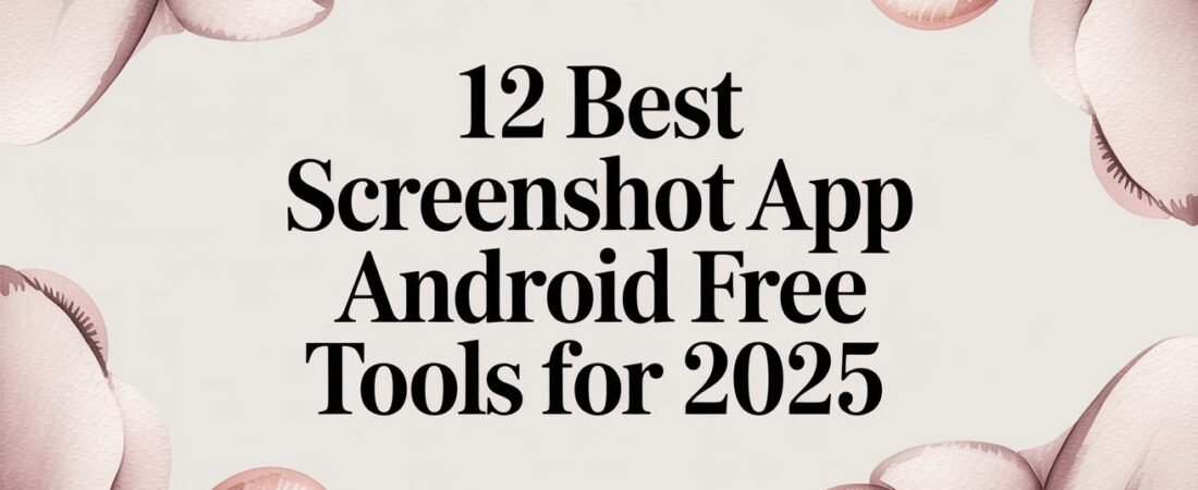 12 Best Screenshot App Android Free Tools for 2025