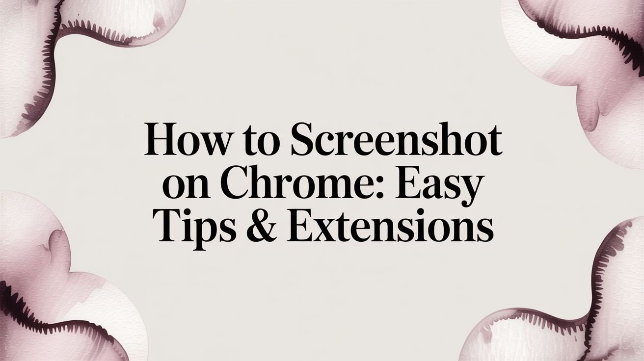 How to Screenshot on Chrome: Easy Tips & Extensions