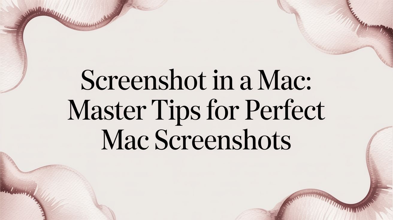 screenshot in a mac: Master Tips for Perfect Mac Screenshots