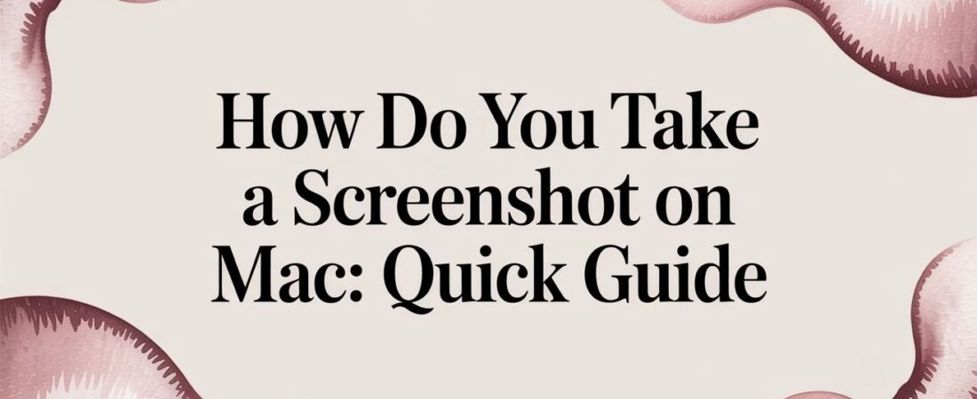 how do you take a screenshot on mac: Quick Guide