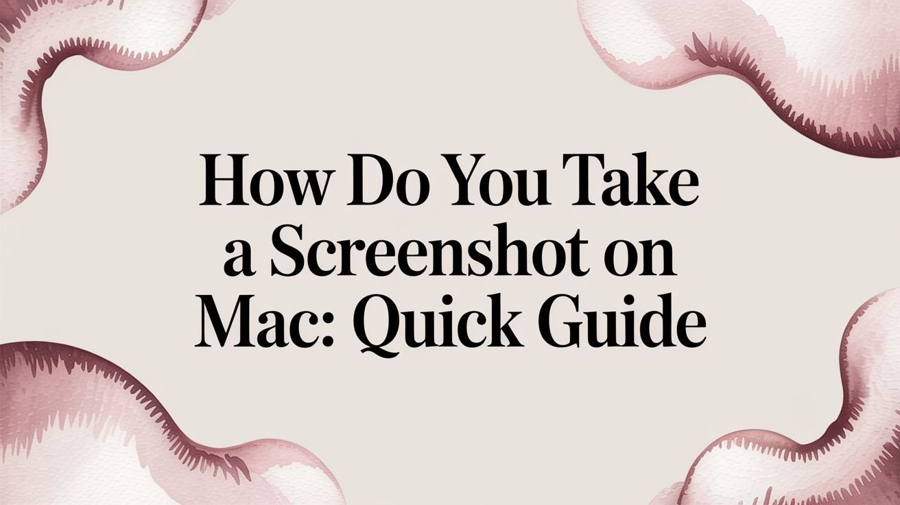 how do you take a screenshot on mac: Quick Guide